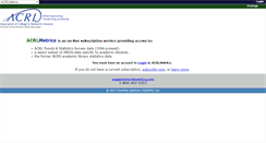 Desktop Screenshot of acrlmetrics.com