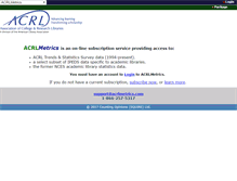 Tablet Screenshot of acrlmetrics.com